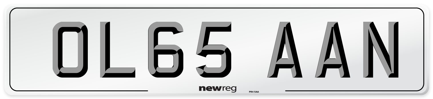 OL65 AAN Number Plate from New Reg